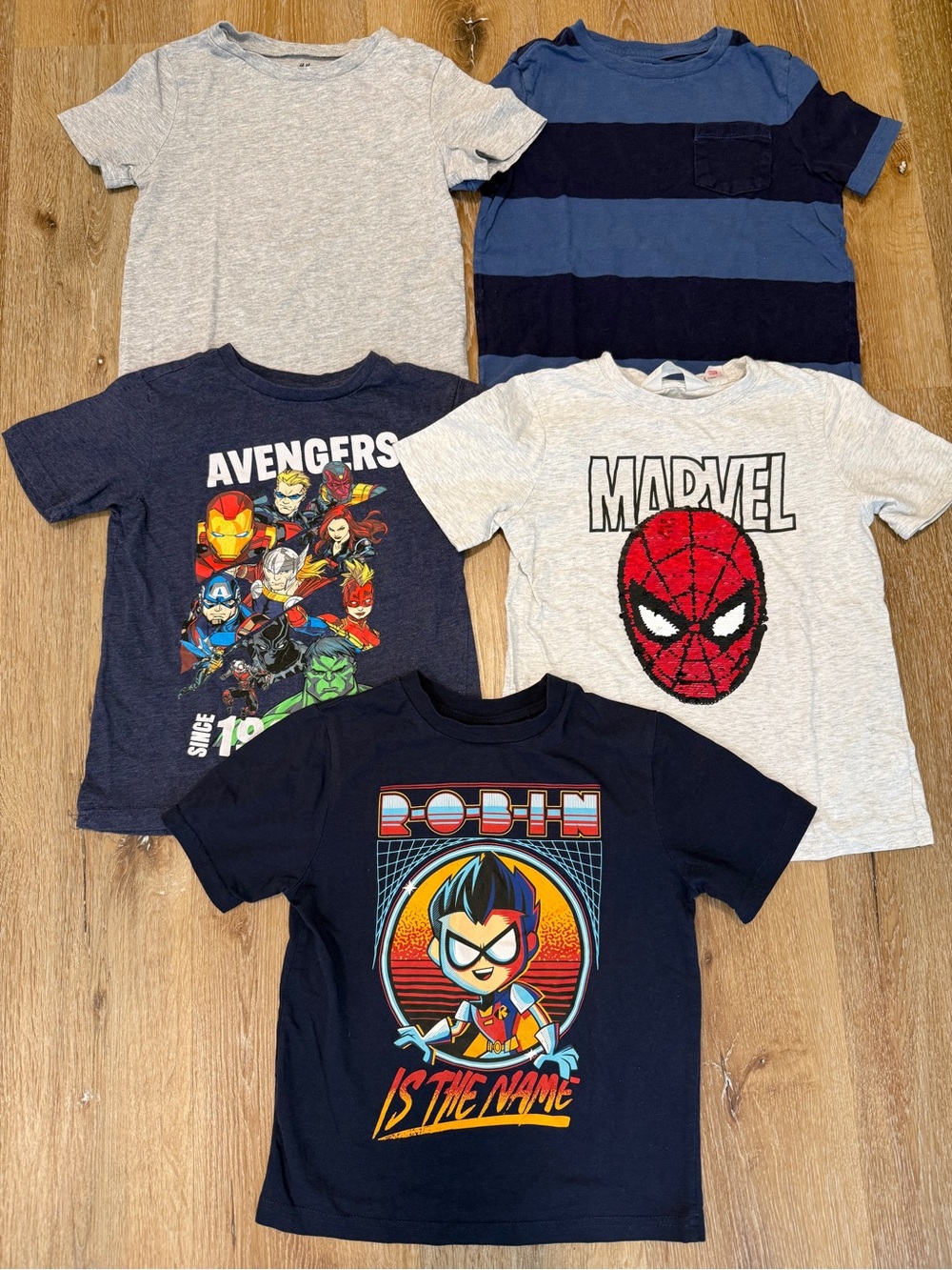 Kids Tees Marvel Child Spider-Man Graphic T-shirts Size 6 Tops Shirts 6T Lot
